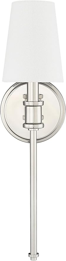 ML Lighting 16101-PN 1-Light Wall Sconce in Polished Nickel Finish | Amazon (US)