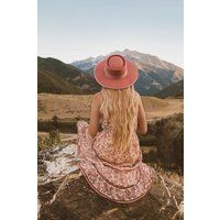 Pink Fedora Hat, Wide Brim Extra Band, Wool Felt Stiff Brim, Stylish, Flat For Women, Fedoras, Ranch | Etsy (US)