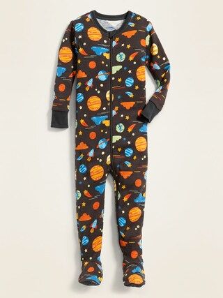 Planet-Print Footie Pajama One-Piece for Toddler & Baby | Old Navy (US)