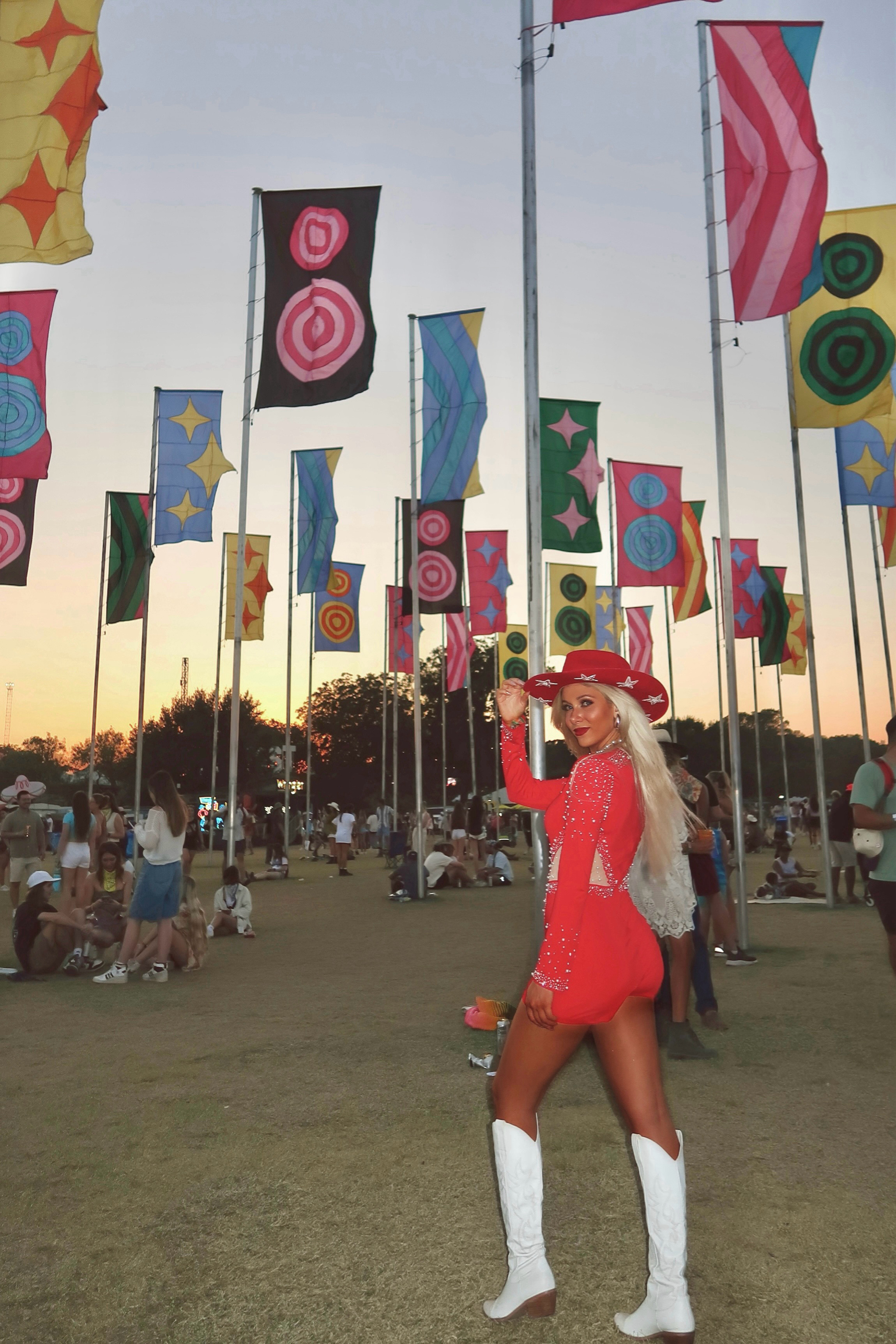 Heard Megan Moroney was at ACL, turns out it’s just me 

Romper size small 
Boots size 6.5 (true to size)
Similar hats linked

Austin city limits festival, ACL outfit, country concert outfit, cowgirl outfit, jeweled romper, stars cowboy hat, red cowboy hat, cowgirl hat, red outfit, Megan Moroney inspired look, pearl necklace, pearl outfit, pearl details, teardrop earrings, red sunglasses, white cowboy boots, country music festival style, country festival fashion, festival look

#LTKParties #LTKHalloween #LTKTravel
