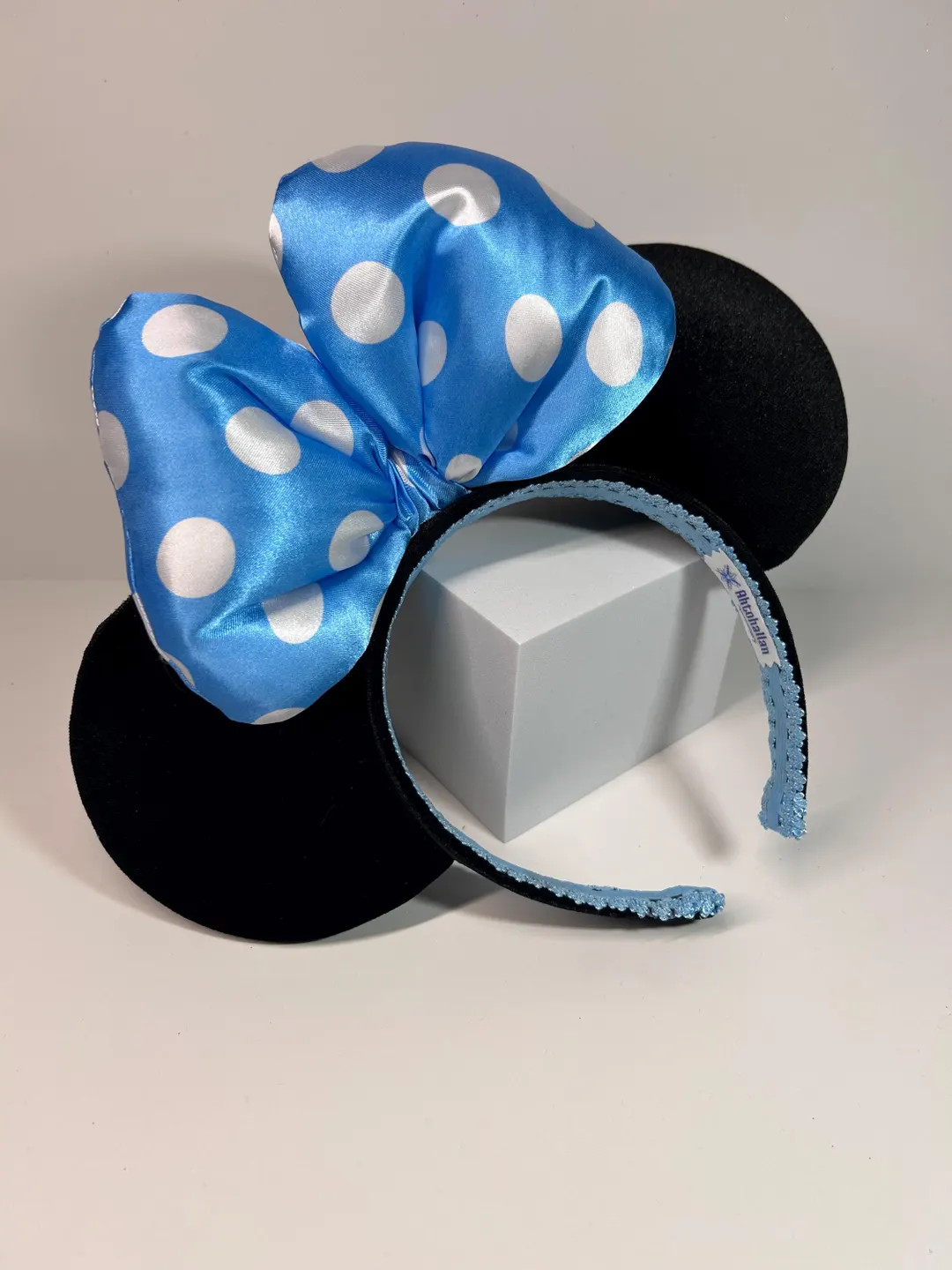Minnie Mouse Classic Ears - Blue Polka Dot | Etsy (US)