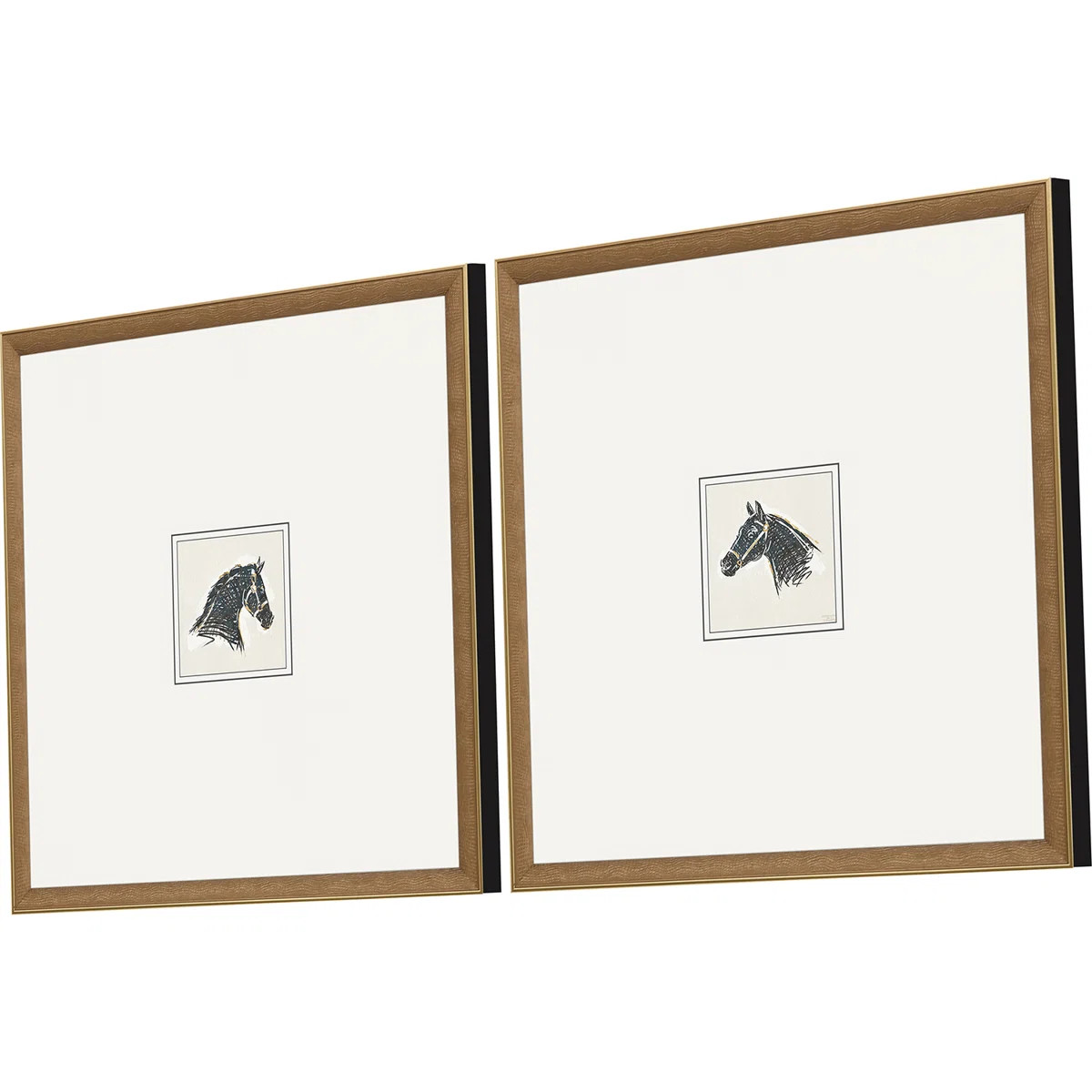 Bellmon " Equestrian Study " 2 - Pieces | Wayfair North America