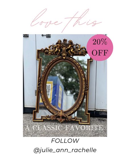 RARE FIND, ALREADY IN 2 CARTS
Price: $1,520.00
Original Price:$1,900.00
20% off sale ends December 18
French Style Gold Leaf Gilt Louis Seize Parecloses 

Width of 32” and height of 47” This beautiful mirror with abundant decoration was made professionally . The mirror has a central oval mirror plate flanked by smaller mirror plates. This is also known as “mirror a parecloses”. The elaborate-shaped top ornament has a central ring of two angels holding flowers . The mirror has many decorations throughout depicting scrolls, acanthus, flowers, and leaves. The mirror has a very sleek and elegant appearance because of the narrow frame and highly detailed ornaments. The frame is finished in gold leaf “ antique patina finish”

Free shipping 

Etsy Purchase Protection: Shop confidently on Etsy knowing if something goes wrong with an order, we've got your back for all eligible purchases 

#LTKsalealert #LTKGiftGuide #LTKhome