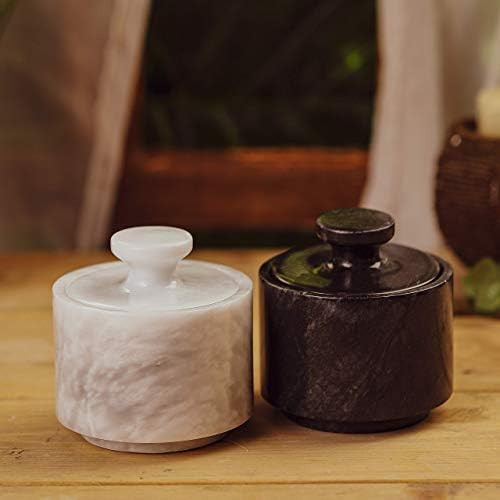 Marblous Krafts stylish marble white and black 3.5 oz salt cellar, Trinket Box and Condiment Pots... | Amazon (US)