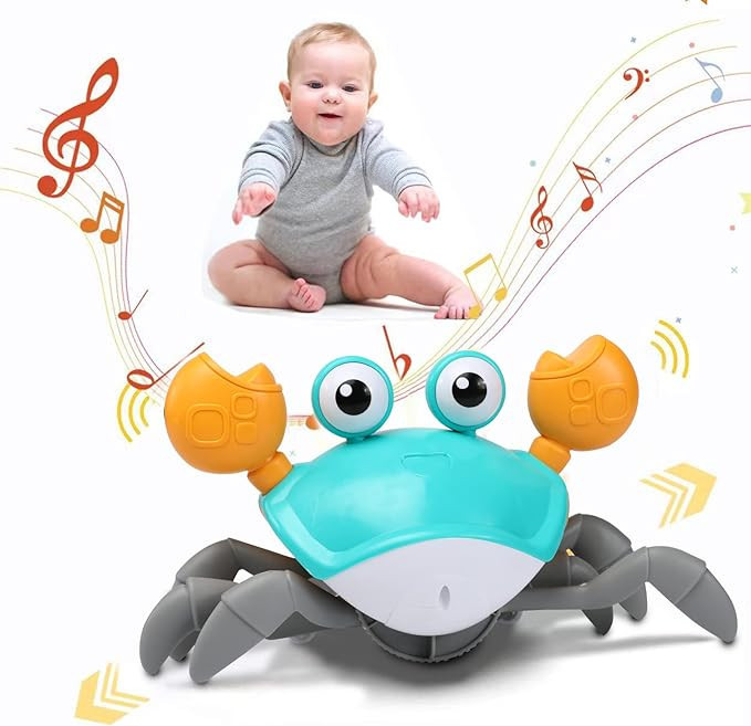 XONTEUS Crawling Crab Baby Toy: Infant Toys for 1 Year Old Boy, Sensing Walking Dancing Toy with ... | Amazon (US)