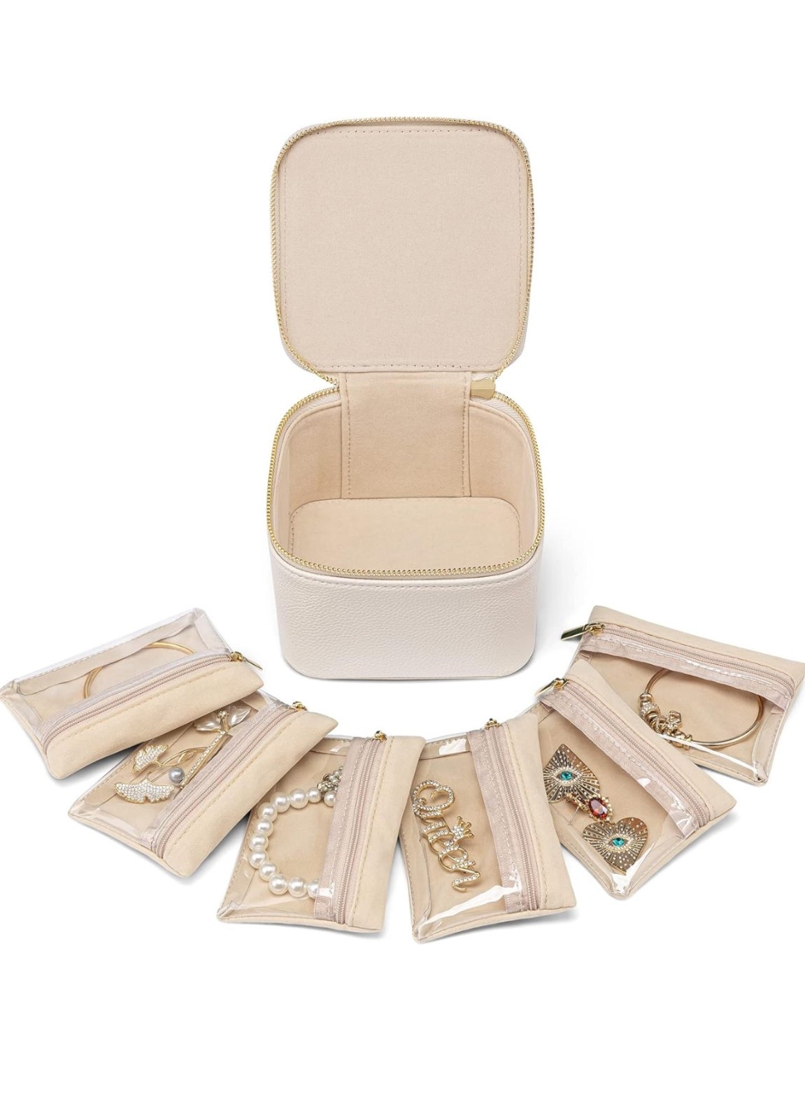 jewelry organizer perfect for travel, with small zip pouches that hold quite a lot and are ideal for essential items

#LTKTravel #LTKStyleTip #LTKBeauty