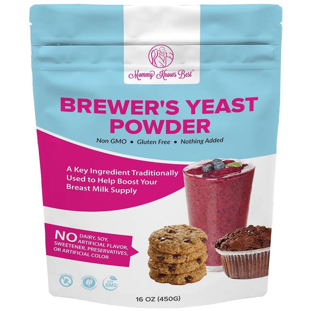 Mommy Knows Best Brewer's Yeast Powder Lactation Vegan Supplement - 16oz | Target
