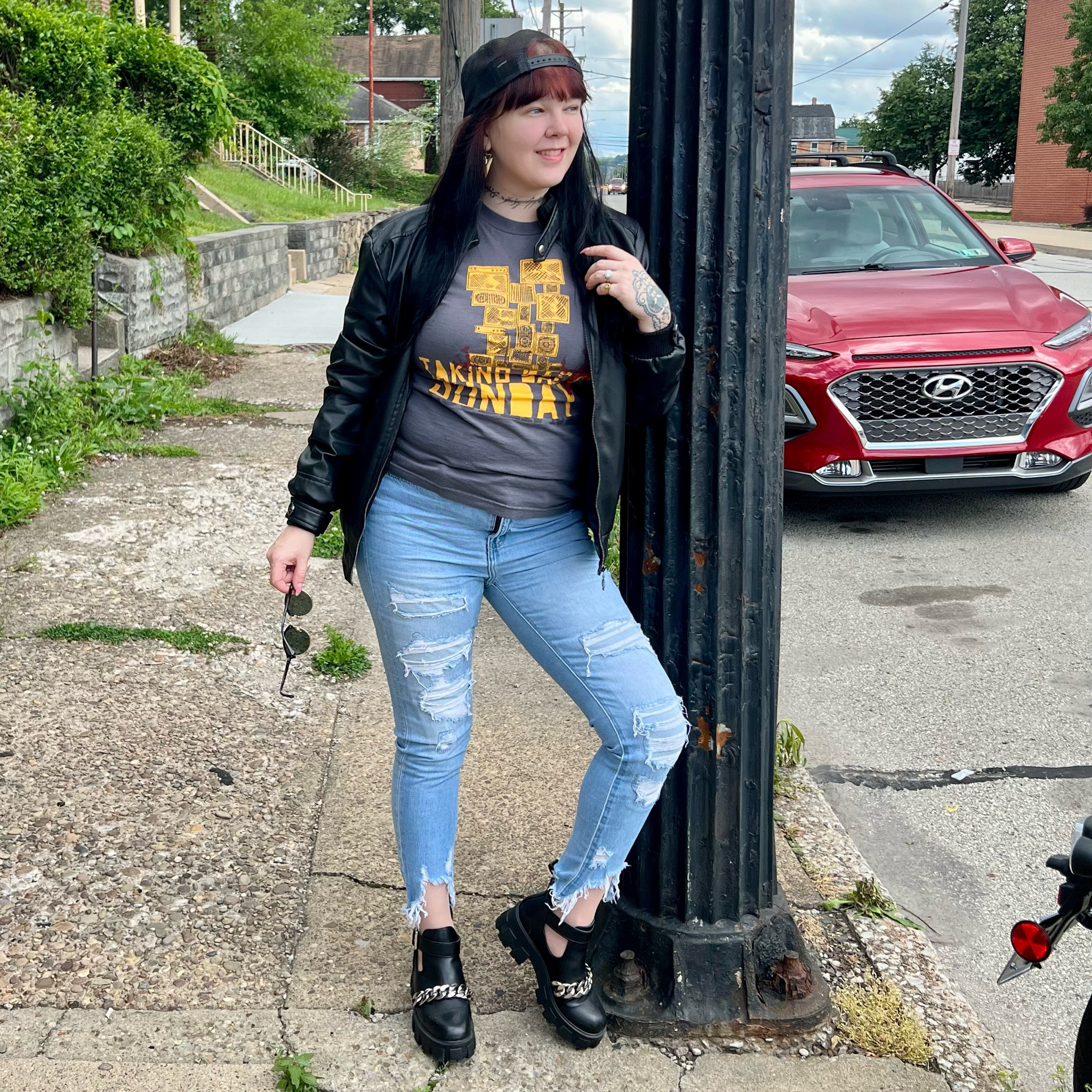 🎶Despondent, distracted, You're vicious and romantic; These are a few of my favorite things.🎶 Today ✨On The Blog✨ I’m talking about styling one of my favorite band tees, and am also featuring my Honda Rebel 1100. 


#LTKFindsUnder100 #LTKFindsUnder50 #LTKShoeCrush