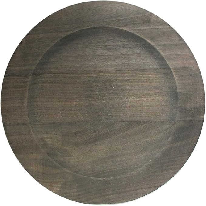 Charge It by Jay Faux Wood Charger Plate 13” Decorative Melamine Service Plate for Home, Profes... | Amazon (US)