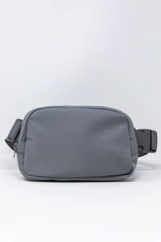 Places To Go Charcoal Belt Bag | Pink Lily