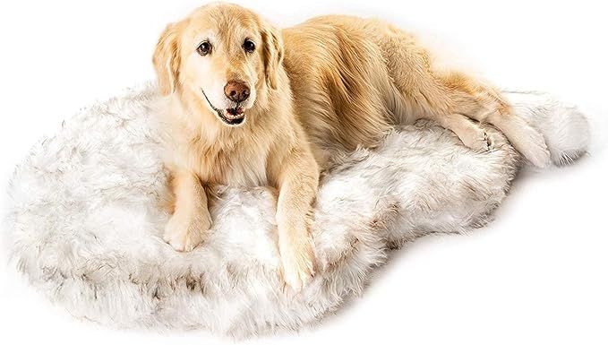 PAW Brands Puprug Faux Fur Memory Foam Orthopedic Dog Bed, Premium Memory Foam Base, Ultra-Soft F... | Amazon (US)
