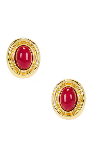 Prize Earrings in Gold & Burgundy

        
            Heaven Mayhem
        
                  ... | Revolve Clothing (Global)
