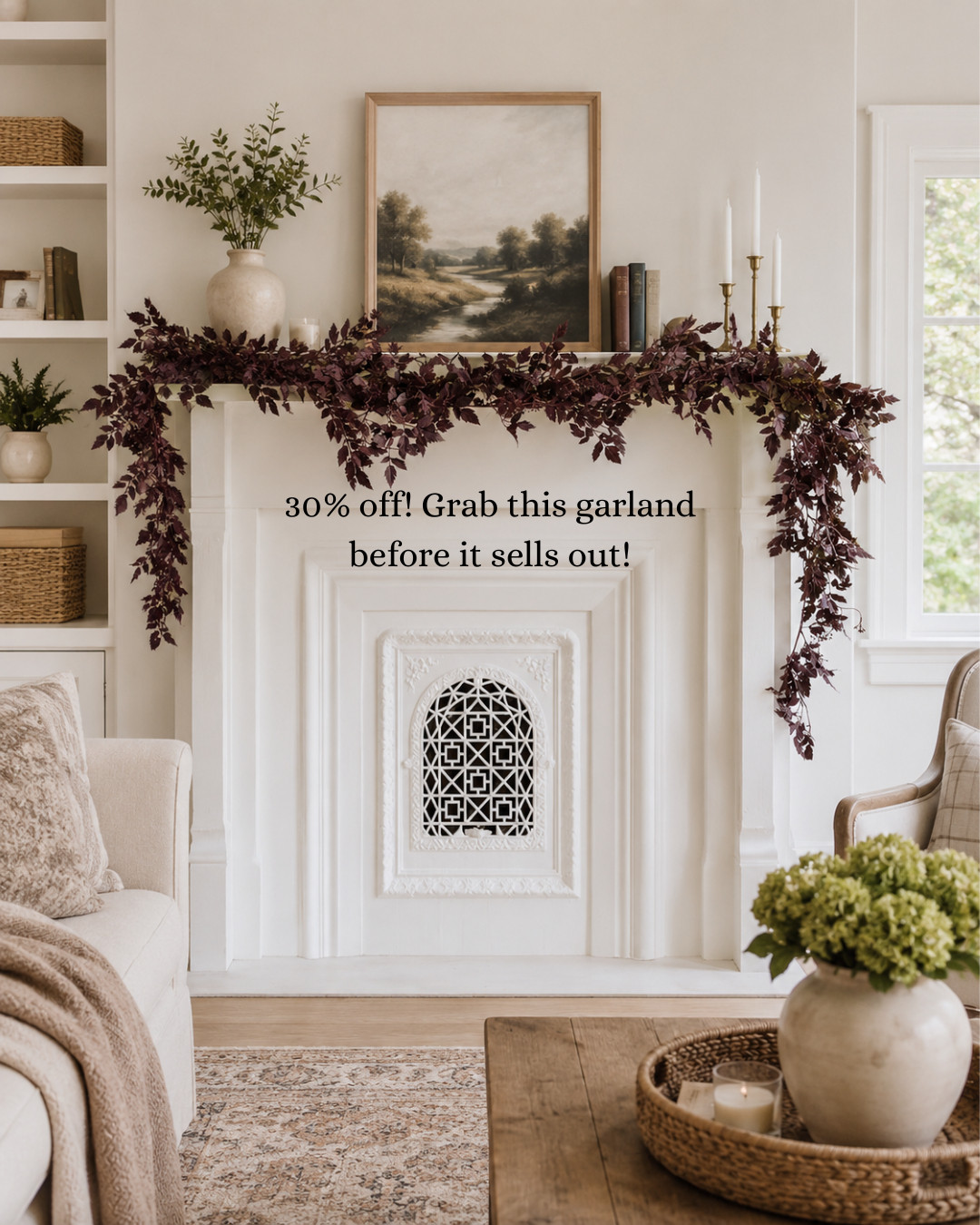 30% off! Grab this fall garland before it sells out! 

 #LTKSeasonal #LTKHome #LTKSaleAlert
