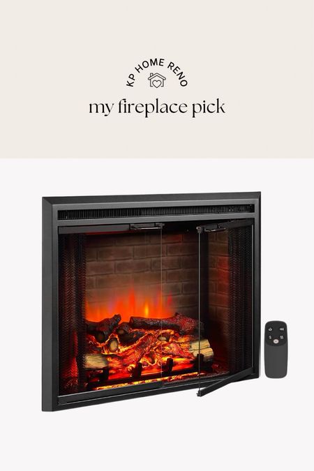 This is the fireplace I bought for our primary bedroom fireplace accent wall! 

#LTKhome