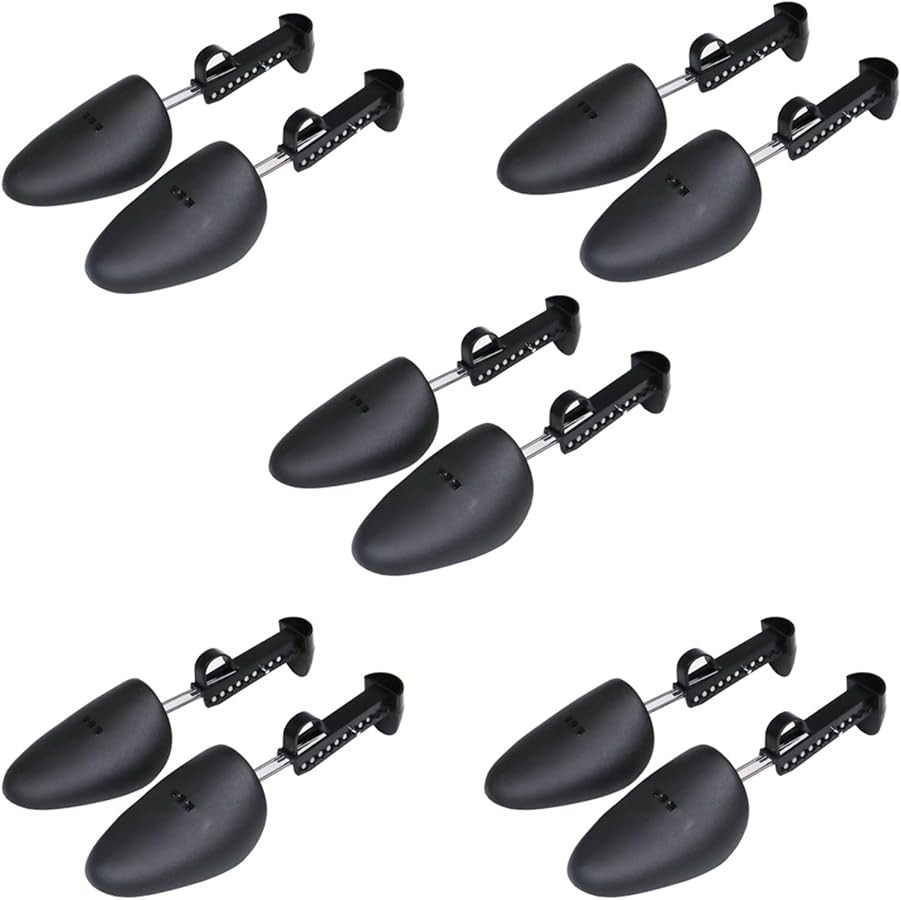 EchoDone 5 Pairs Practical Adjustable Length Men Shoe Tree Shoe Stretcher Boot Holder Shaper Supp... | Amazon (US)