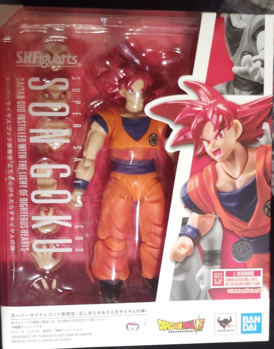 Son Goku 5.5" Saiyan God Instilled Light Righteous Hearts SHFiguarts Dragon Ball | eBay US