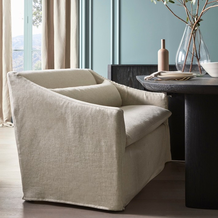 Prescott Slipcovered Dining Banquette | Williams-Sonoma