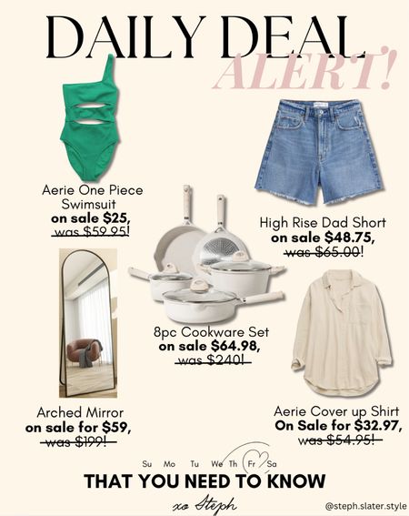 Daily Deal Alert
Abercrombie 
Aerie
Walmart Home

#LTKFindsUnder50 #LTKSaleAlert #LTKSeasonal