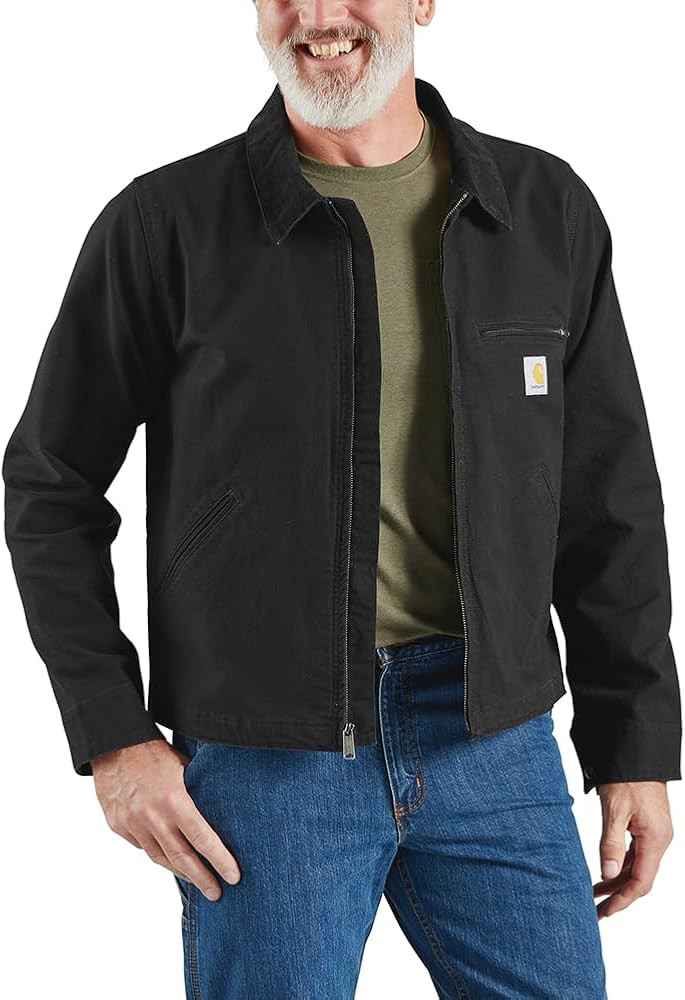 Carhartt Men's Rugged Flex Relaxed Fit Duck Detroit Jacket | Amazon (US)