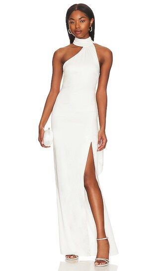 Odilia Gown in Blanc White | Revolve Clothing (Global)