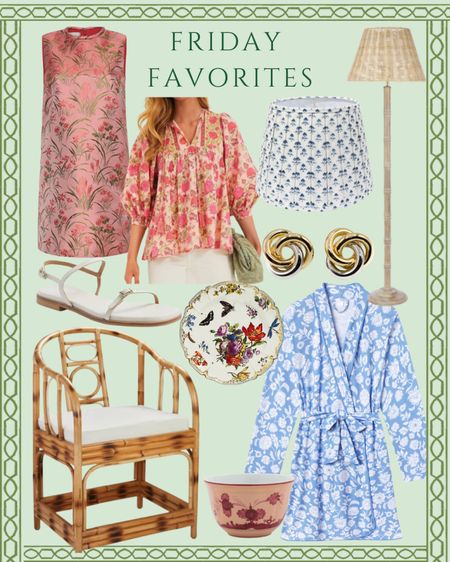 Friday Favorites ❣️

Dining chair, robe, floor lamp, floral dress, floral shirt, earrings, lampshade, sandal

#LTKhome #LTKstyletip
