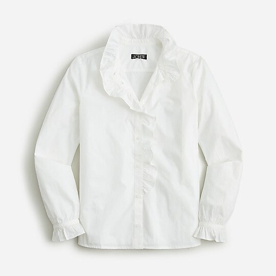 Cottage cotton poplin top | J. Crew US
