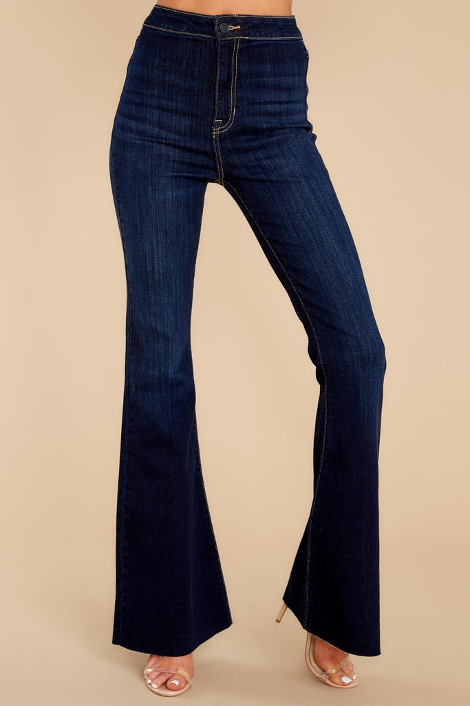 Making The Band Dark Wash Flare Jeans | Red Dress 