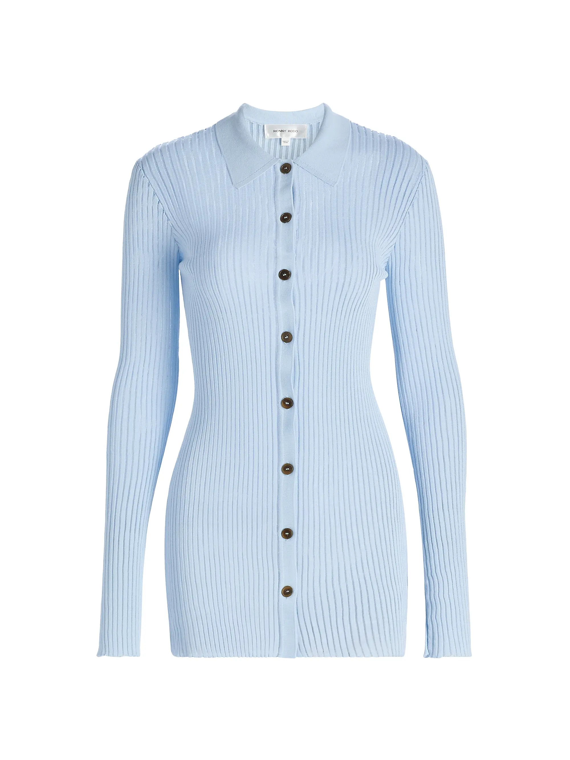 Denzel Rib-Knit Cardigan | Saks Fifth Avenue