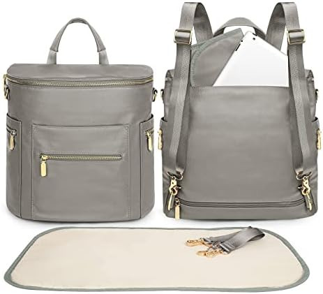 Diaper Bag Backpack Baby Diaper Bag by Miss Fong, Large Leather Diaper Bag Backpack with 16 Pocke... | Amazon (US)