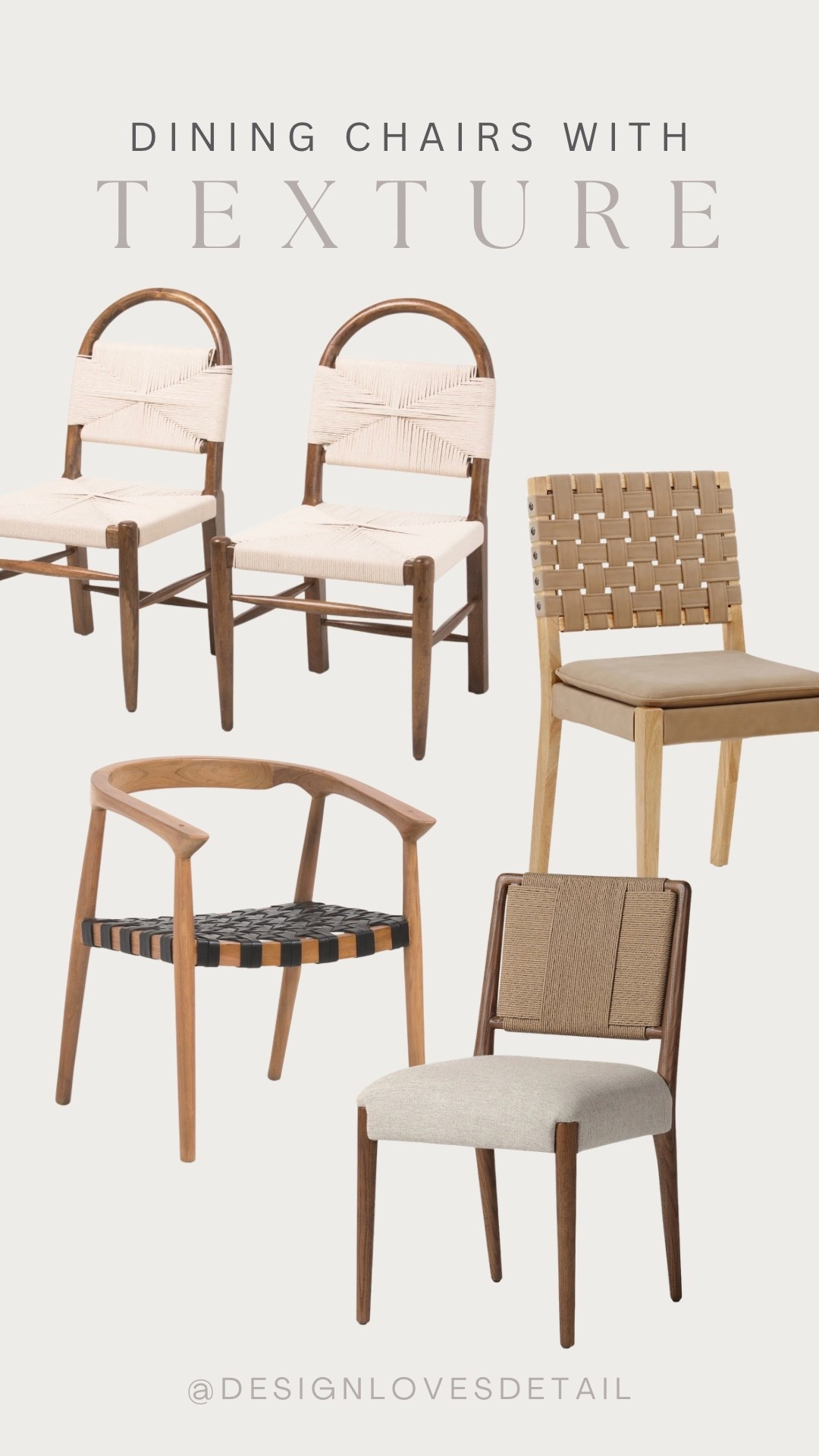 What do you think about dining chairs? Up for all the texture? Or do you like something more simple? 

#LTKSeasonal #LTKSaleAlert #LTKHome