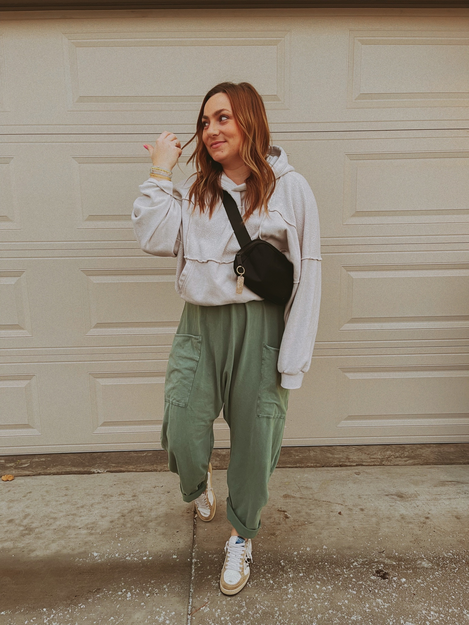 Comfy jumpsuit 
Cozy casual midsize style
Wearing size S in jumper
Aerie free people belt bag
Golden goose sneaker


#LTKshoecrush #LTKunder100 #LTKtravel