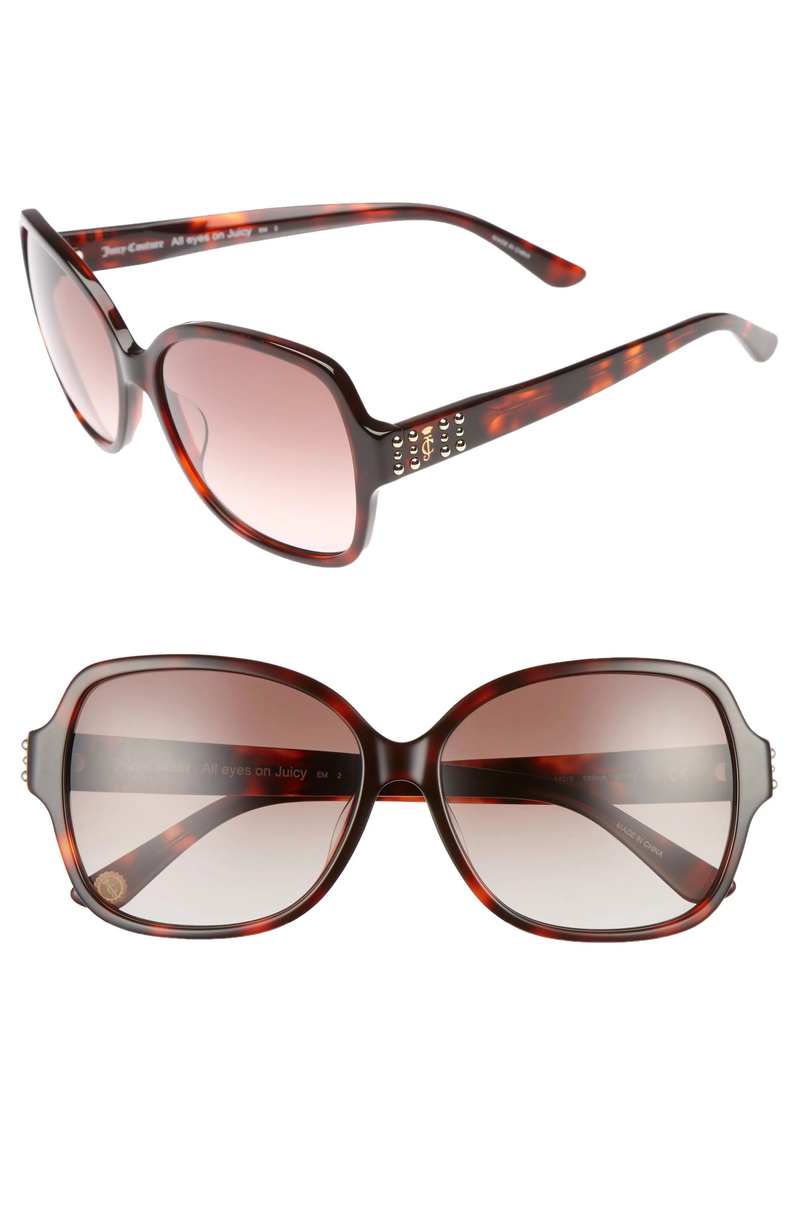 Black Label 57mm Square Sunglasses | Nordstrom