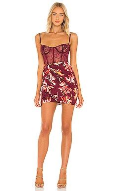 Katie May Man Whisperer Dress in Bordeaux/Nude from Revolve.com | Revolve Clothing (Global)