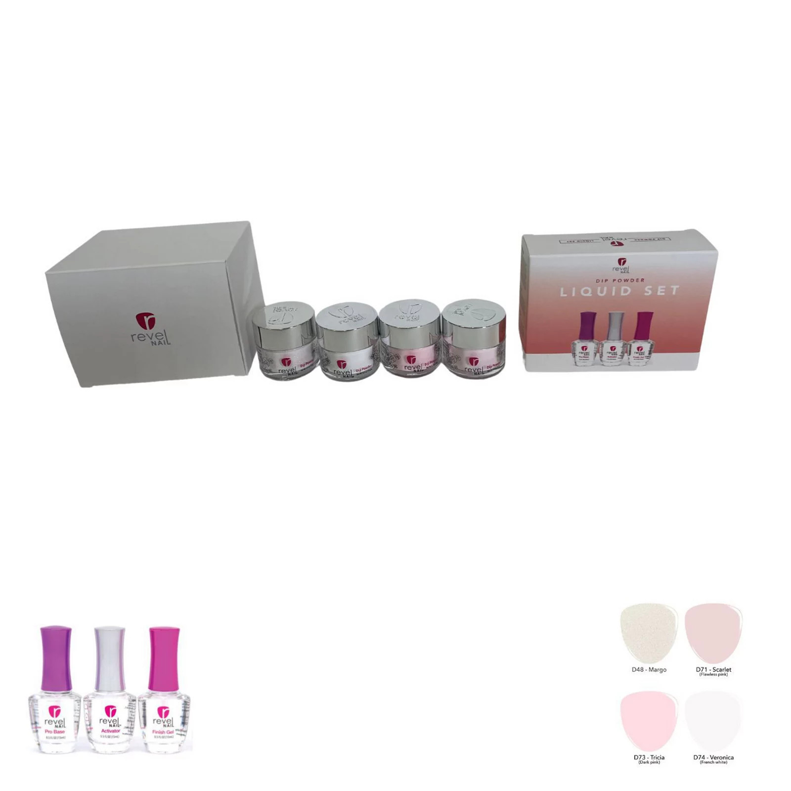 Revel Nail Fabulous in French Dip Powder Starter Kit, Multi | Kohl's
