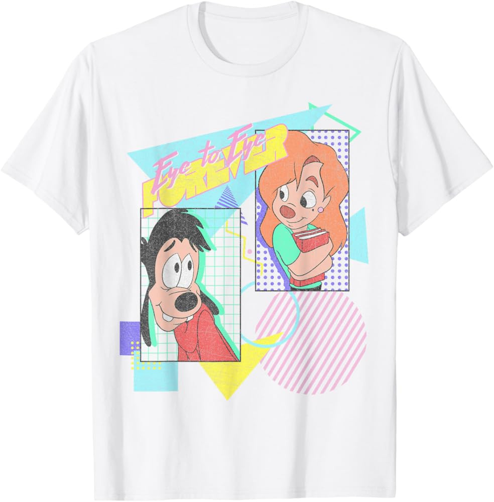 Disney A Goofy Movie Max & Roxanne Eye To Eye Forever T-Shirt | Amazon (US)