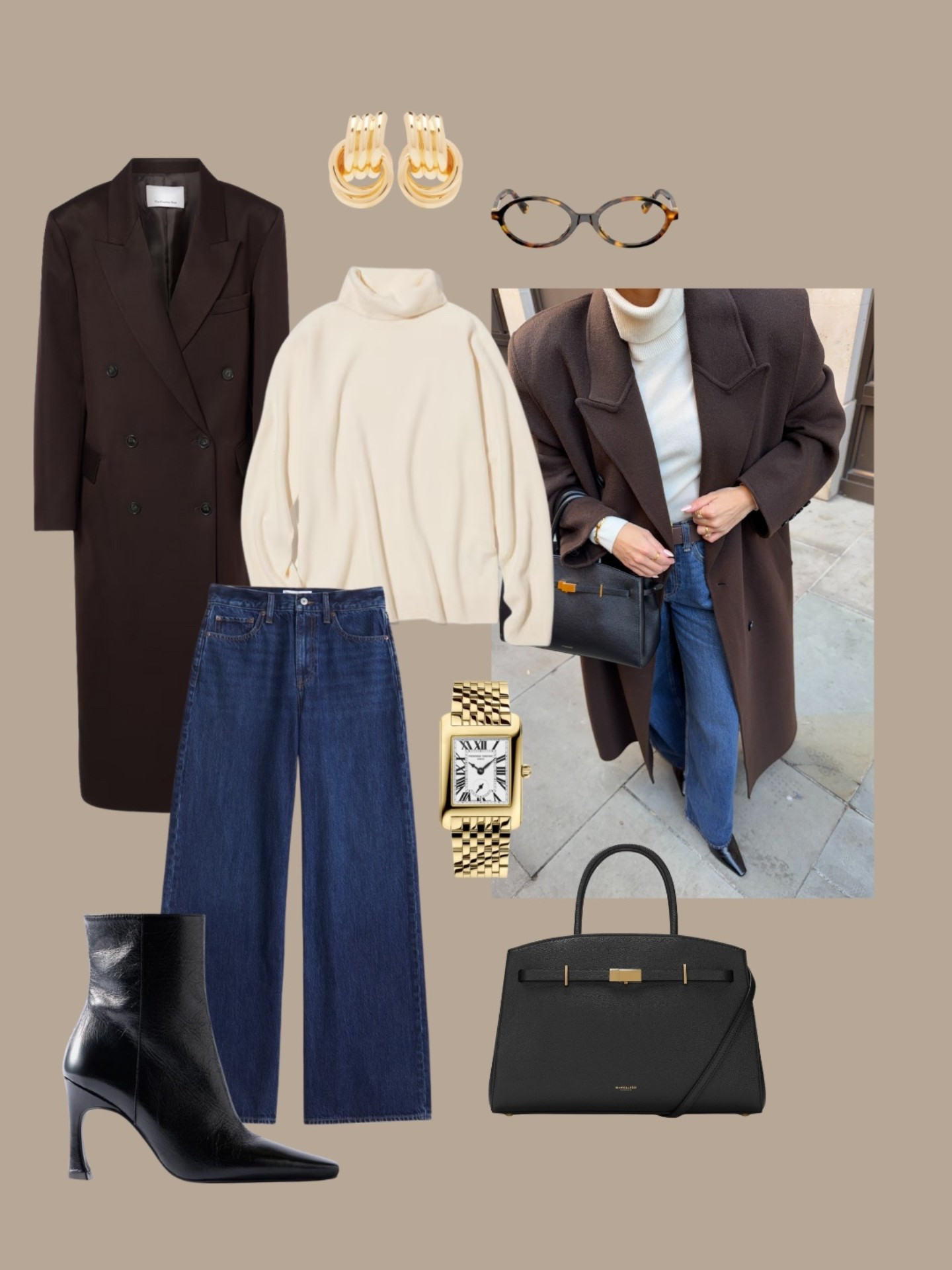 How gorgeous is this chocolate brown coat from Frankie Shop??! 🤎 simple but chic ootd, cashmere knit and jeans

#LTKwinter #LTKstyletip