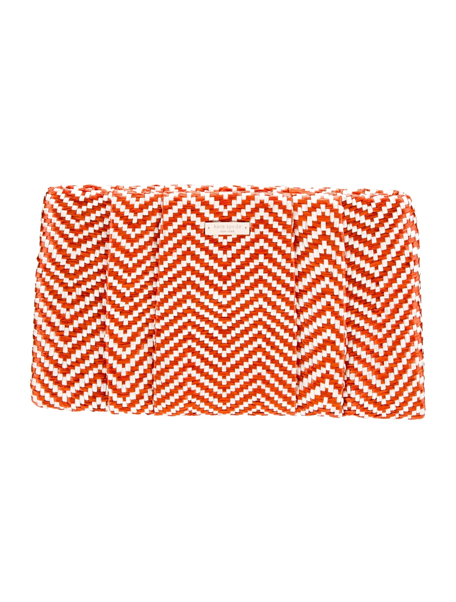 Pleated Raffia Clutch | The RealReal