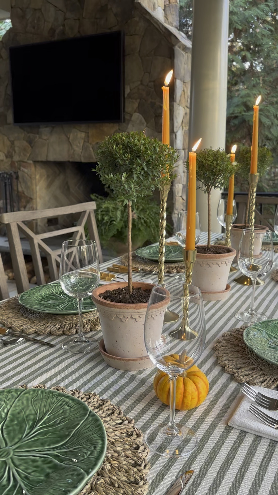 Topiary Tablescape for Thanksgiving and Fall entertaining!

#LTKSeasonal #LTKParties #LTKHome