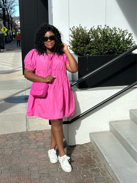 Spring Outfit , target fashion , target style , target finds , pink dress , white sneakers 

#LTKFind #LTKSeasonal #LTKunder50