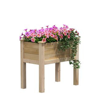 32 in. L x 16 in. W x 31 in. H Original Cedar Elevated Garden Bed | The Home Depot