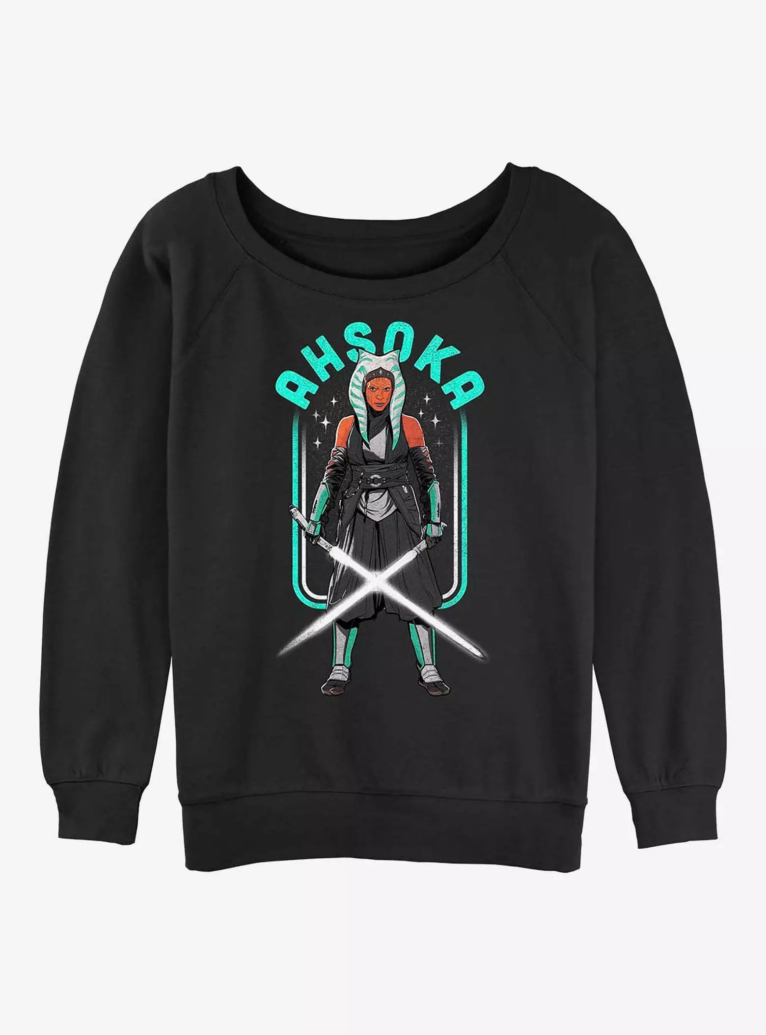 Star Wars The Mandalorian Ahsoka Amongst The Stars Womens Slouchy Sweatshirt | BoxLunch