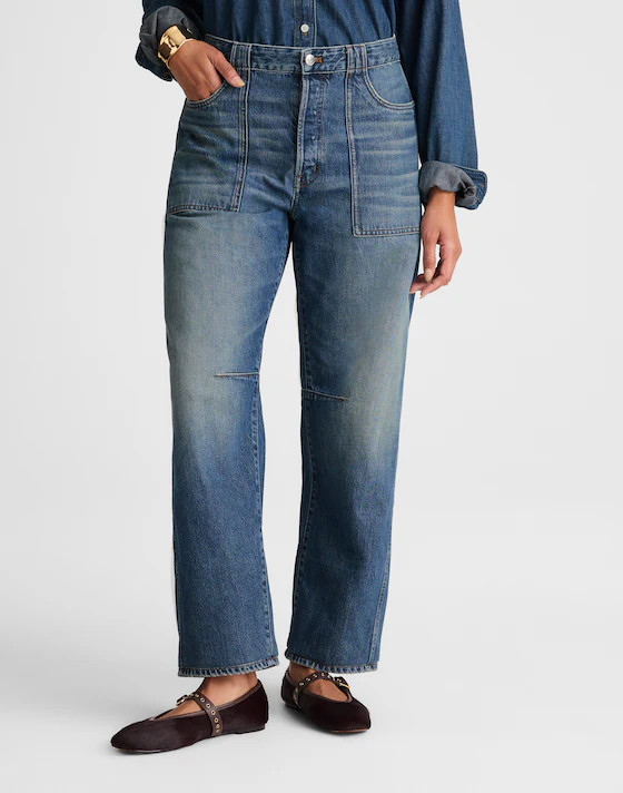 The Curvy Darted Barrel-Leg Jean | Madewell