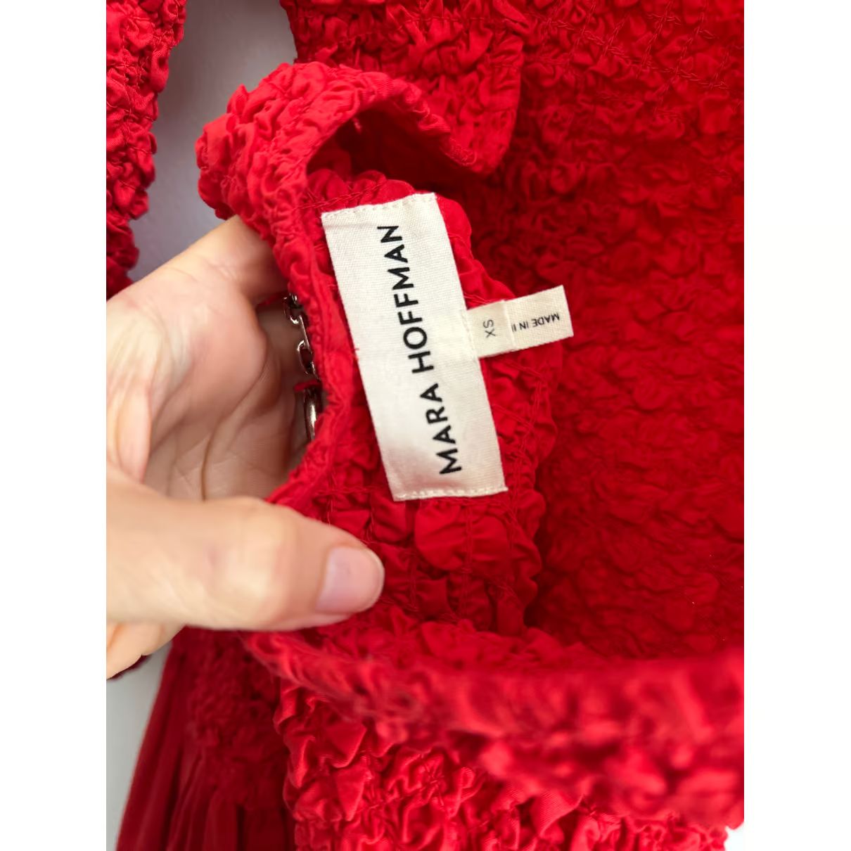Maxi dress Mara Hoffman Red size XS International in Cotton - 37121643 | Vestiaire Collective (Global)