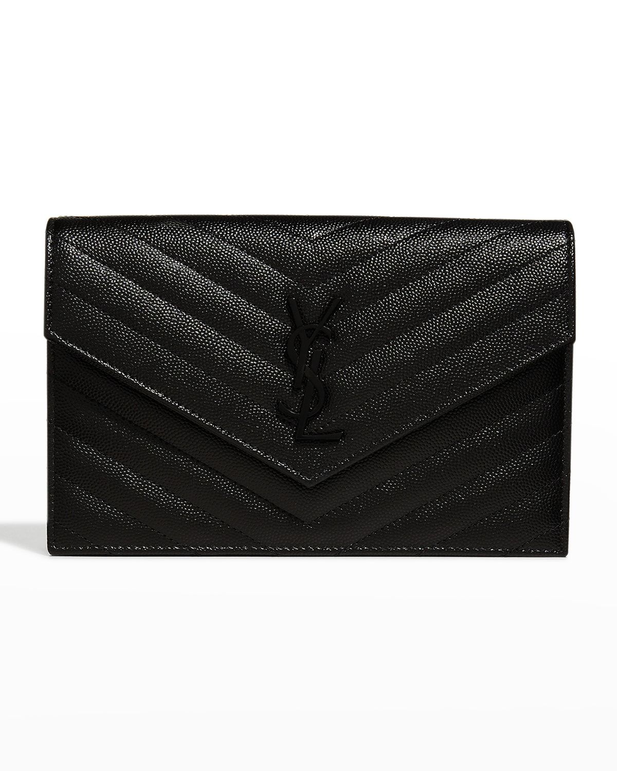 Small YSL Envelope Flap Wallet on Chain | Neiman Marcus