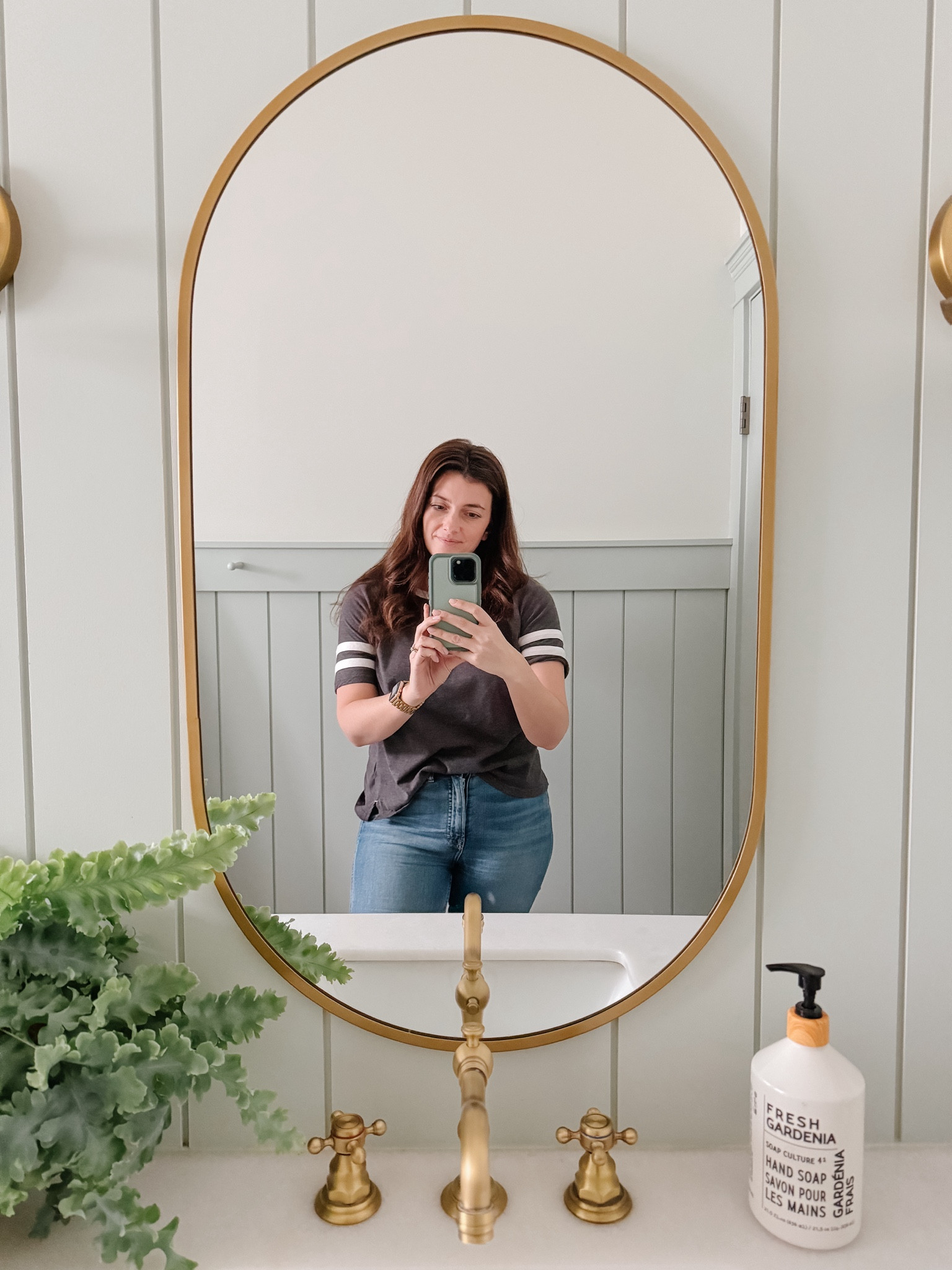 Shop Wayfair’s Black Friday Preview for up to 70% off and fast shipping. Get everything you need to finish up those last minute home projects and renovation details. 

#ad #wayfairpartner #onlyatwayfair #wayfair #paidlink 

Cottage style gold faucet, gold shower fixture, traditional dark brown walnut vanity, pill shaped mirror. 

#LTKSaleAlert #LTKHome #LTKStyleTip