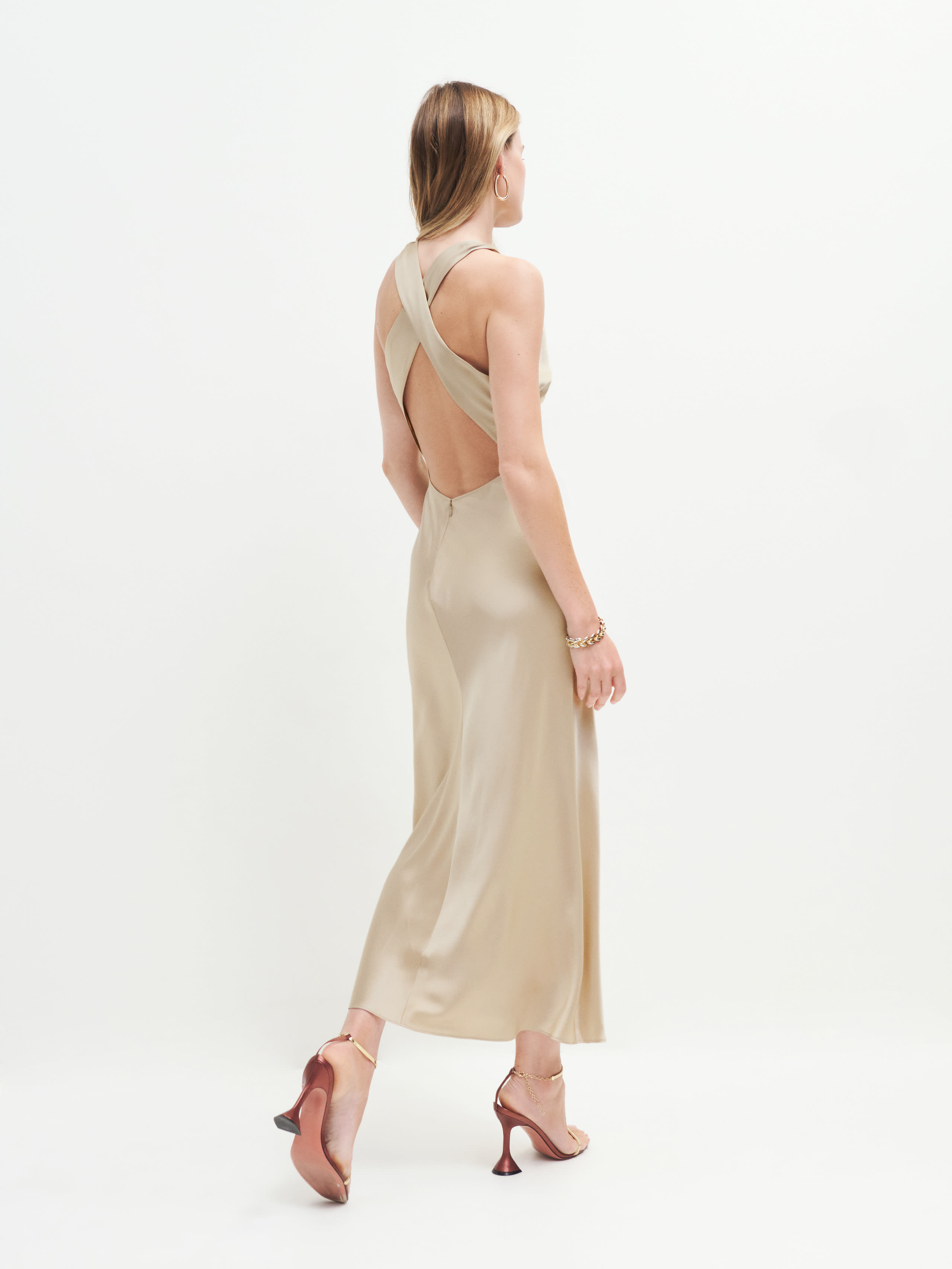 Casette Silk Dress | Reformation (Global)