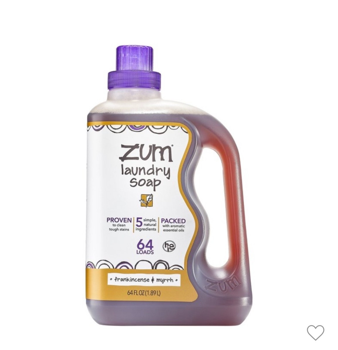 Zum Laundry Soap - Frankincense & Myrrh - 64 fl oz

Low toxic laundry detergent 

#LTKmorningroutine #LTKmomlife #LTKBeauty