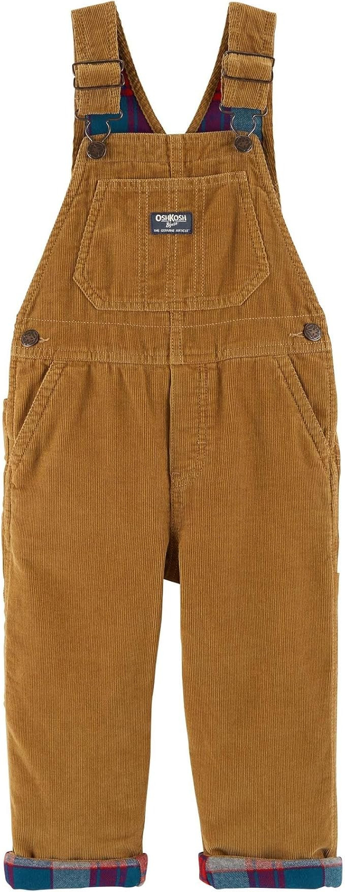 OshKosh BGosh Baby Boys Corduroy Overalls, Toffee Corduroy, 6-9 Months | Amazon (US)