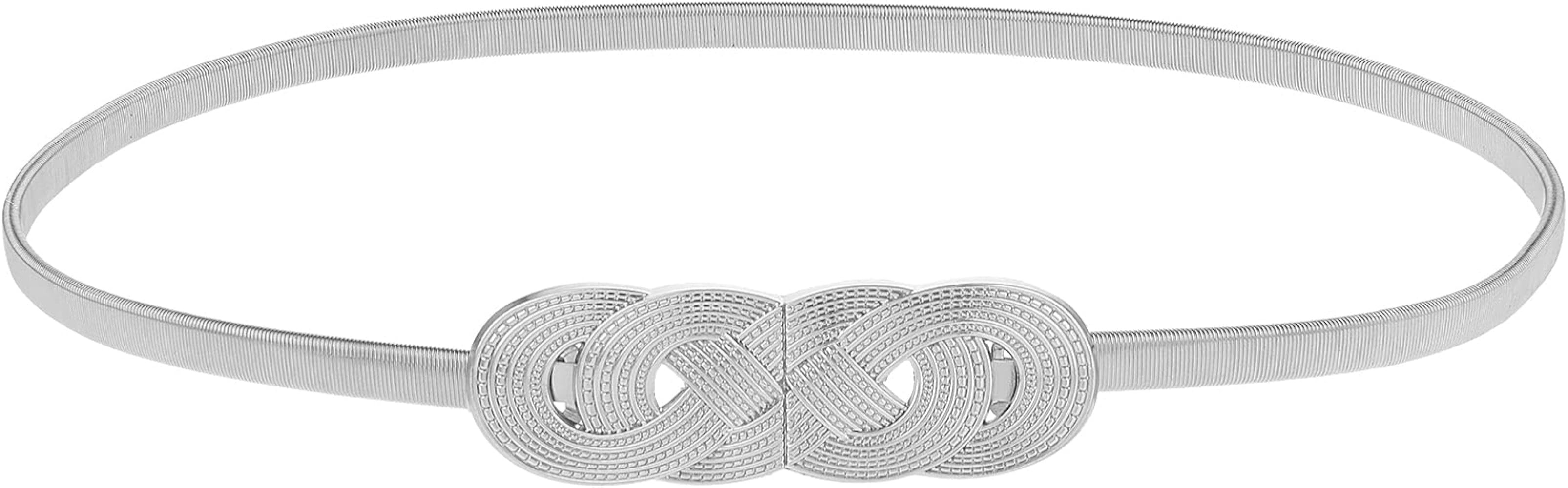 Giantree Women Skinny Belt, Metal Corset Belt Thin Waist Belt Stretch Waist Belt for Dress | Amazon (US)