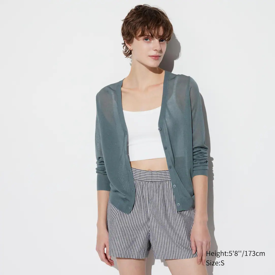 Cotton Striped Easy Shorts (Short) | UNIQLO (UK)